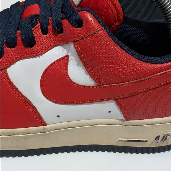Nike Air Force 1 Red Sneakers - Picture 10 of 11